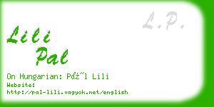 lili pal business card